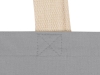 Сумка для шопинга «Steady» хлопковая с парусиновыми ручками, 260 г/м2, серый, хлопок