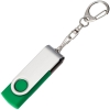 Флешка Twist, зеленая, 8 Гб, зеленый, металл; пластик; покрытие софт-тач