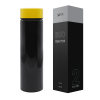 Термос Reactor duo black с датчиком температуры (черный с желтым), черный, металл