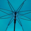 Зонт-трость Undercolor с цветными спицами, бирюзовый, бирюзовый, полиэстер