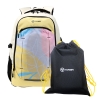 Рюкзак TORBER CLASS X, желтый с орнаментом, 46 x 32 x 18 см + Мешок для сменной обуви в подарок!, разноцветный