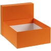 Коробка Satin, большая, оранжевая, оранжевый, картон