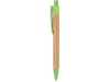 Ручка шариковая бамбуковая STOA, зеленый, бежевый, пластик, растительные волокна