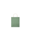 Подарочный пакет малый 90 г/м&#178;, зеленый, бумага