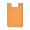 Чехол для пластиковых карт, оранжевый, силикон
