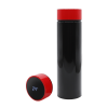 Термос Reactor duo black с датчиком температуры (черный с красным), черный, металл