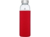 Бутылка спортивная «Bodhi» из стекла, красный, металл, неопрен