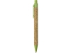 Ручка из пробки и переработанной пшеницы шариковая «Evora», коричневый, зеленый, пластик, пробка