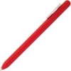 Ручка шариковая Swiper Soft Touch, красная с белым, белый, красный, пластик; покрытие софт-тач