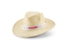 Шляпа из натуральной соломы «EDWARD POLI», белый, полиэстер, растительные волокна