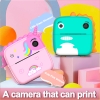 Детская камера c печатью фотографий Kid Joy Print Cam P23, бирюзовый, бирюзовый
