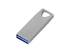 USB 3.0-флешка на 32 Гб с мини чипом и отверстием для цепочки, серебристый