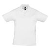 Рубашка поло мужская Prescott Men 170, белая, белый, джерси; хлопок 100%, плотность 170 г/м²
