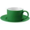 Чайная пара Best Morning, зеленая, зеленый, фарфор, покрытие софт-тач; покрытие софт-тач