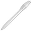 X-5 FROST, ручка шариковая, фростированный белый, пластик, белый, пластик, прорезиненная поверхность