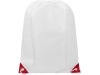 Рюкзак «Oriole» с цветными углами, красный, полиэстер