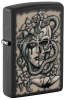 Зажигалка ZIPPO Gory Tattoo с покрытием Black Matte, латунь/сталь, черная, матовая, 38x13x57 мм, черный