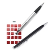 Ручка-стилус Touch 2 в 1, черный, нержавеющая сталь; abs