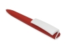 Ручка пластиковая soft-touch шариковая «Zorro», белый, красный, soft touch