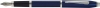 Перьевая ручка Cross Century II Blue lacquer, синий лак с отделкой родием, перо М, синий, латунь, нержавеющая сталь