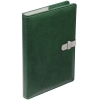 Ежедневник Cortex, недатированный, зеленый, зеленый, кожзам