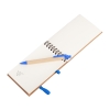 Блокнот с ручкой "Papyrus", синий, пластик, картон