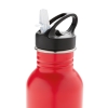 Спортивная бутылка для воды Deluxe, красный, нержавеющая сталь