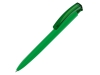 Ручка пластиковая шариковая трехгранная «Trinity K transparent Gum» soft-touch, зеленый, soft touch