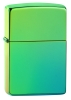 Зажигалка ZIPPO Classic с покрытием High Polish Teal, латунь/сталь, зелёная, глянцевая, 38x13x57 мм, зеленый