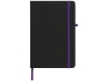 Блокнот А5 «Noir», черный, фиолетовый, пластик