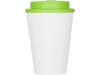 Пластиковый стакан с двойными стенками «Take away», зеленый, белый, пластик, силикон