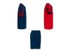 Спортивный костюм «Juve», унисекс, синий, красный, полиэстер