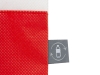 Сумка-шоппер двухцветная Reviver из нетканого переработанного материала RPET, красный, нетканый материал