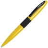 STREETRACER, ручка шариковая, желтый/черный, металл, желтый, металл, прорезиненная поверхность