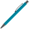 Ручка шариковая Atento Soft Touch, бирюзовая, бирюзовый