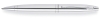 Шариковая ручка Cross Calais. Цвет - серебристый., серебристый, латунь, нержавеющая сталь