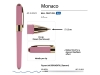 Ручка пластиковая шариковая «Monaco», розовый, пластик, silk-touch