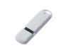 USB 2.0- флешка на 16 Гб, soft-touch, белый, soft touch