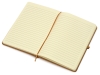 Блокнот А5 «Venera» с обложкой из переработанной кожи, коричневый, картон, бумага