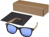 Солнцезащитные очки «Hiru» в оправе из переработанного PET-пластика и дерева, черный, пластик, бамбук