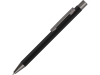 Ручка металлическая шариковая «Straight Gum» soft-touch с зеркальной гравировкой, черный, soft touch