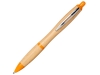 Ручка шариковая «Nash» из бамбука, оранжевый, пластик