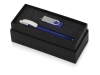 Подарочный набор «Uma Memory» с ручкой и флешкой, синий, soft touch