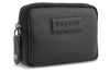 Ключница BUGATTI Elsa, с защитой данных RFID, чёрная, воловья кожа/полиэстер, 11х2х7 см, черный