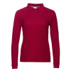 Рубашка поло женская STAN длинный рукав хлопок/полиэстер 185, 04SW, Бордовый, бордовый, 185 гр/м2, хлопок
