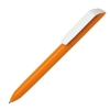 Ручка шариковая FLOW PURE, оранжевый корпус/белый клип, пластик, оранжевый, пластик