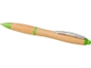 Ручка шариковая «Nash» из бамбука, зеленый, пластик