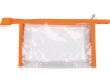 Прозрачная пластиковая косметичка «Lucy», оранжевый, прозрачный, пвх