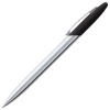 Ручка шариковая Dagger Soft Touch, черная, черный, металл; покрытие софт-тач