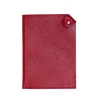 Чехол для паспорта PURE 140*100 мм., застежка на кнопке, натуральная кожа (гладкая), красный, красный